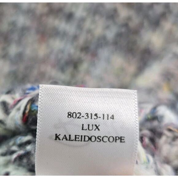Rails Sweater Womens Small Black Gray Marled Lux Kaleidoscope Crew Neck Wool - Picture 8 of 12